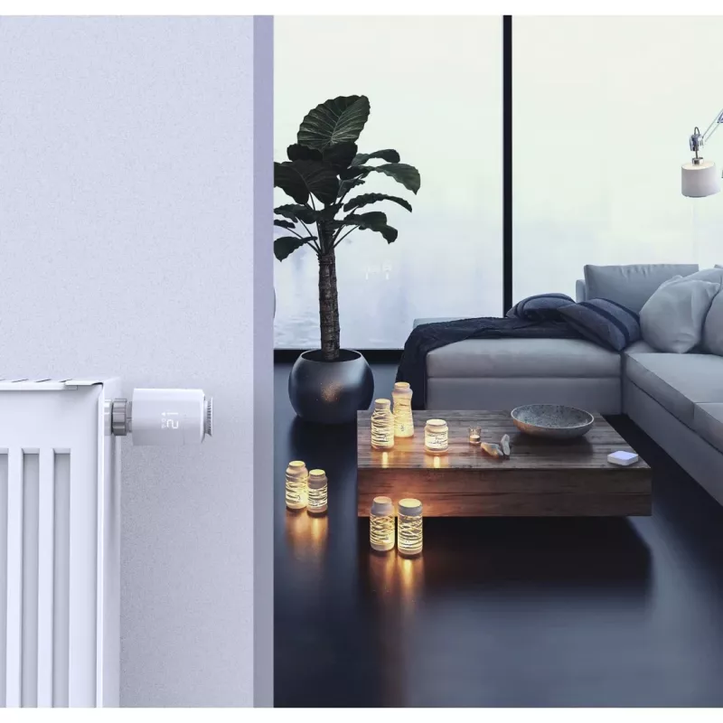 Hama 00176662 termostatinis radiatoriaus vožtuvas (3 vnt. rinkinys) – LED ekranas, 5–30 °C, baltas