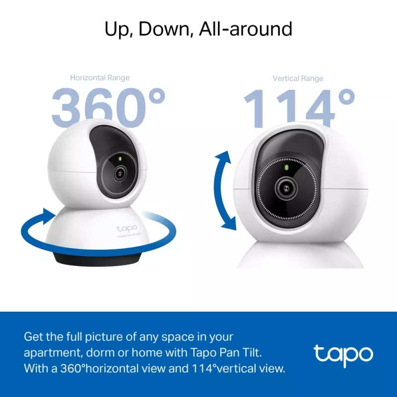 TP-Link TC72 LED lemputės formos IP stebėjimo kamera, 2560 x 1440, belaidė, vidaus, luboms/stalui
