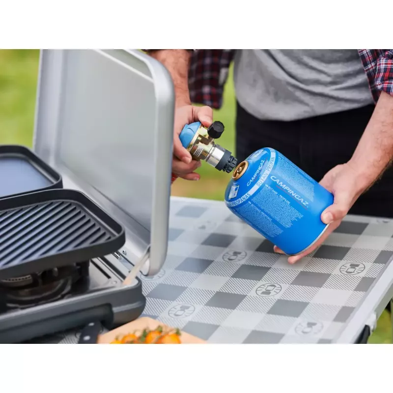 Campingaz Camping Kitchen 2 Grill & Go CV kompaktiška metalinė kepsninė 490x350x100 mm
