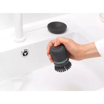 Šepetėlis indams plauti su dozatoriumi Brabantia 302626 Pilka 86mm x 86mm x 105mm