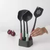 Brabantia Tasty+ 5 dalių virtuvės įrankių rinkinys (juoda, žalia, raudona) – atsparus karščiui iki 220°C