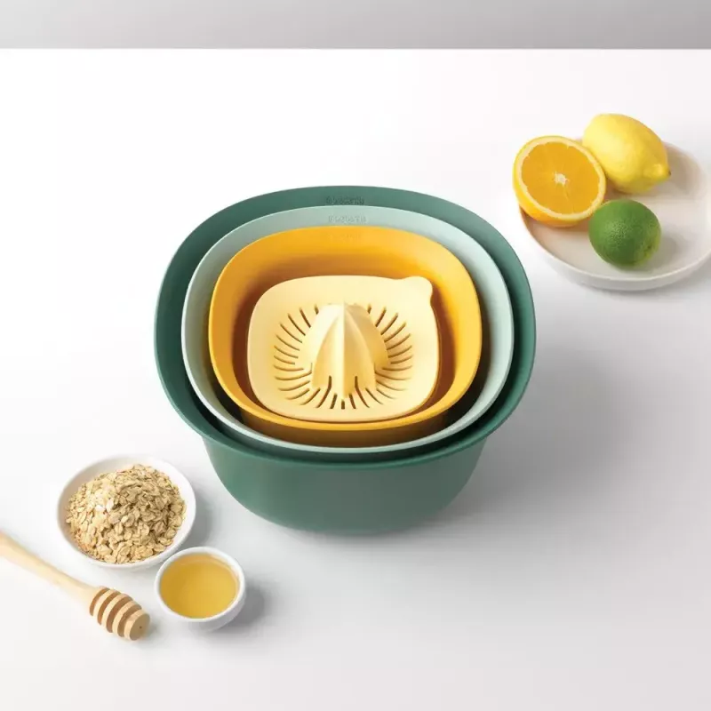 Rinkinys Brabantia Tasty+ Sukraunami 3.2 L Mėlyna Žalia Geltona