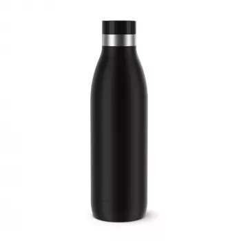 EMSA Bludrop Color N31109 Nerūdijančio plieno butelis 700 ml Juodas