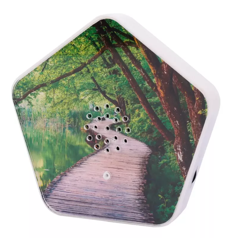 Garsų mašinėlė Olympia Sounds of Nature, balta, kompaktiška 135×30×130 mm