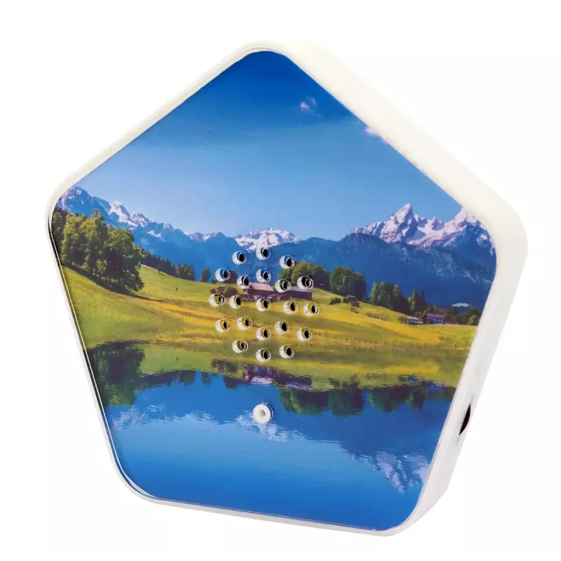 Garsų mašinėlė Olympia Sounds of Nature, balta, kompaktiška 135×30×130 mm