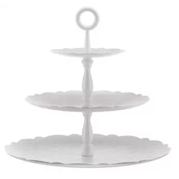 Apvalus trijų pakopų stovas Alessi Dressed MW52/3 nerūdijantis plienas 350 mm