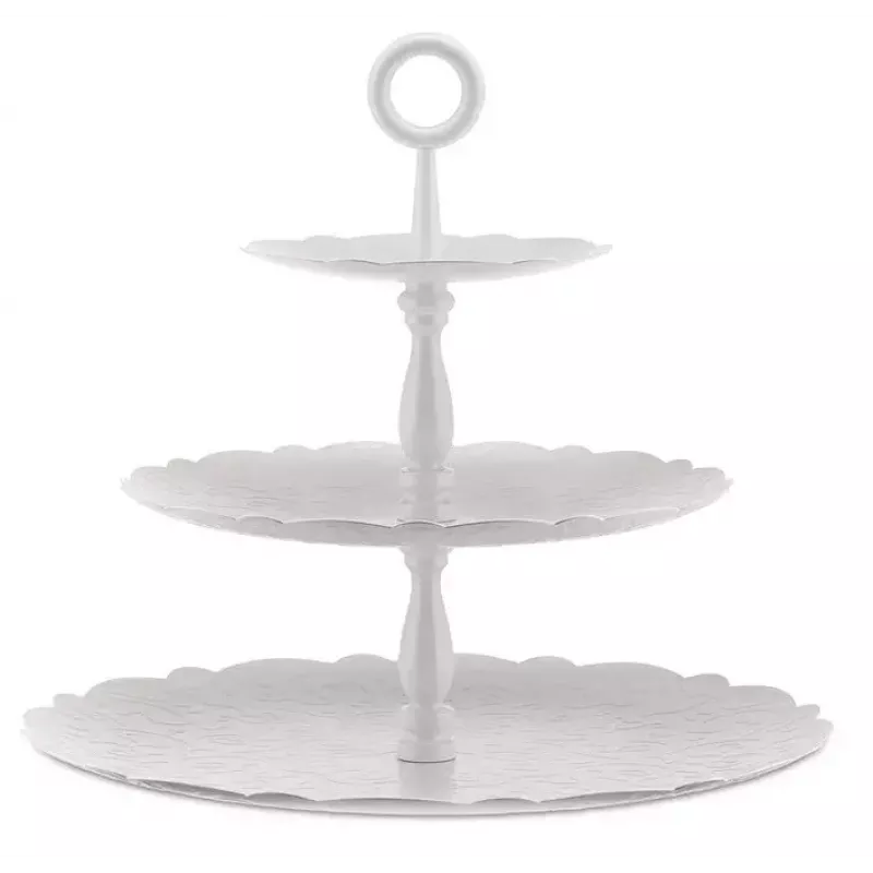 Apvalus trijų pakopų stovas Alessi Dressed MW52/3 nerūdijantis plienas 350 mm