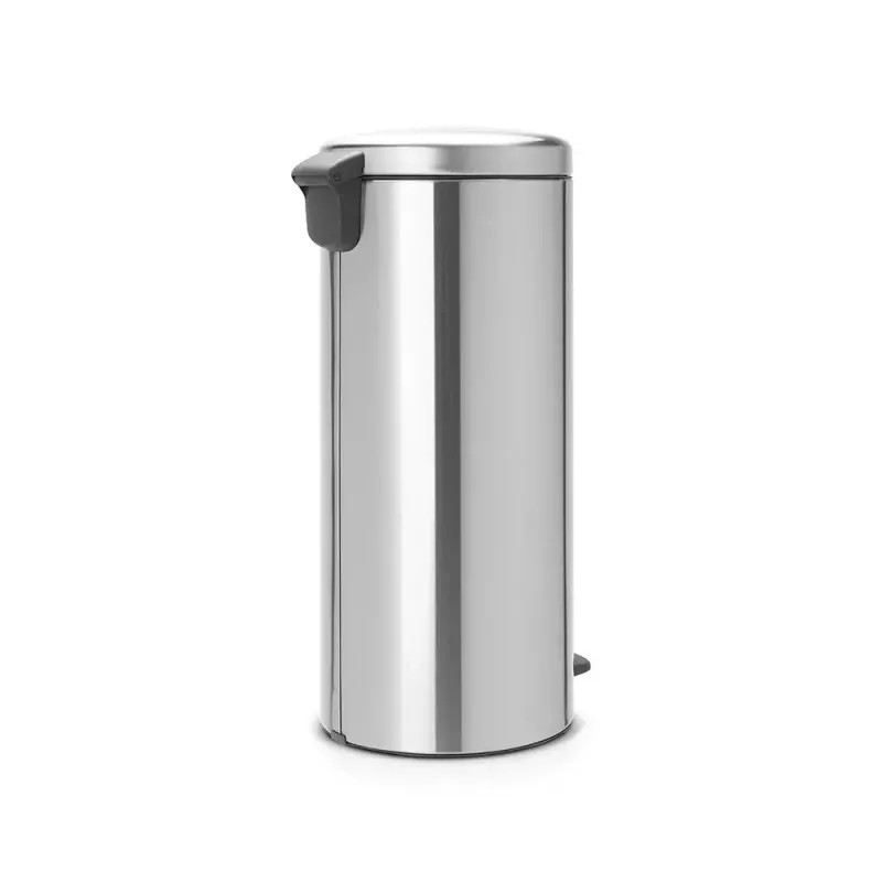 Brabantia newIcon apvalus pedalinis šiukšlių kibiras 30 l, šlifuotas plienas