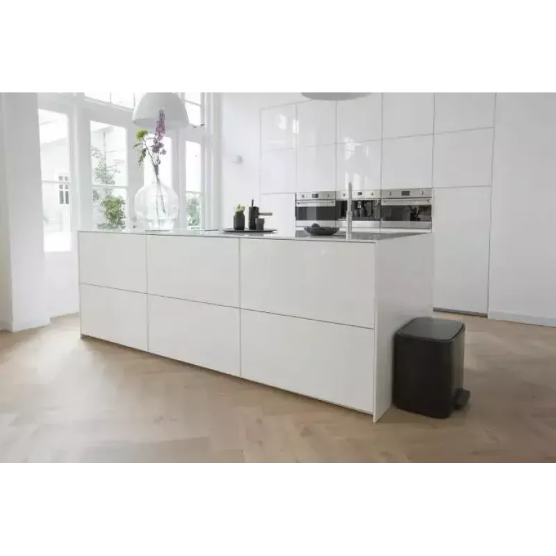 Brabantia 121463 stačiakampis šiukšlių konteineris su pedalais, 36 l