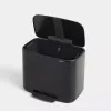 Brabantia 121463 stačiakampis šiukšlių konteineris su pedalais, 36 l