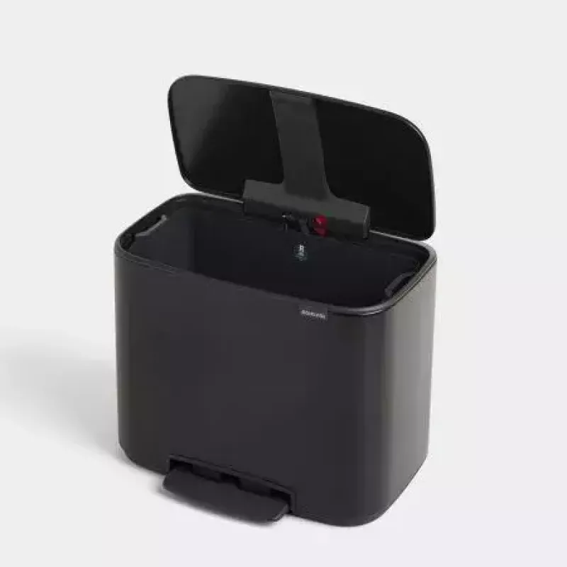 Brabantia 121463 stačiakampis šiukšlių konteineris su pedalais, 36 l
