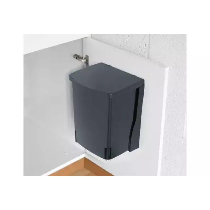 Brabantia 395246 įmontuojamas šiukšlių konteineris, 10 l, juodas