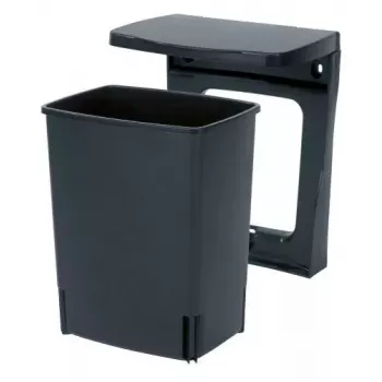 Brabantia 395246 įmontuojamas šiukšlių konteineris, 10 l, juodas