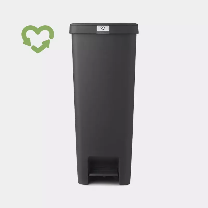 Brabantia 800023 šiukšlių dėžė 40L kampinė pilka