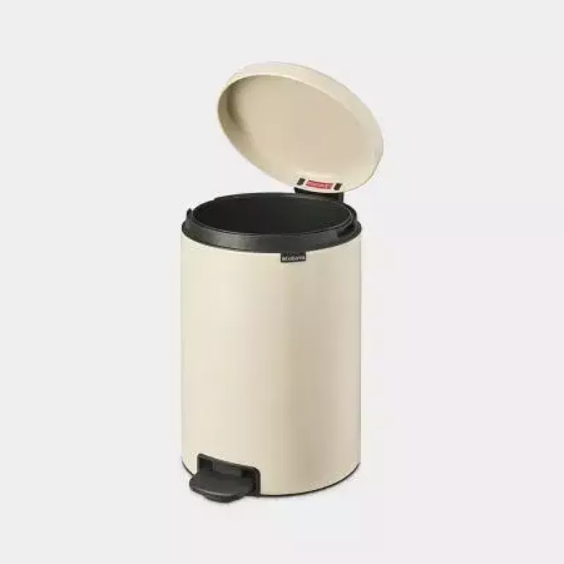 Brabantia NewIcon 20 L apvalus šiukšlių kibiras smėlio spalvos