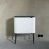 Šiukšliadėžė Brabantia 313547 34L stačiakampė plastikinė balta