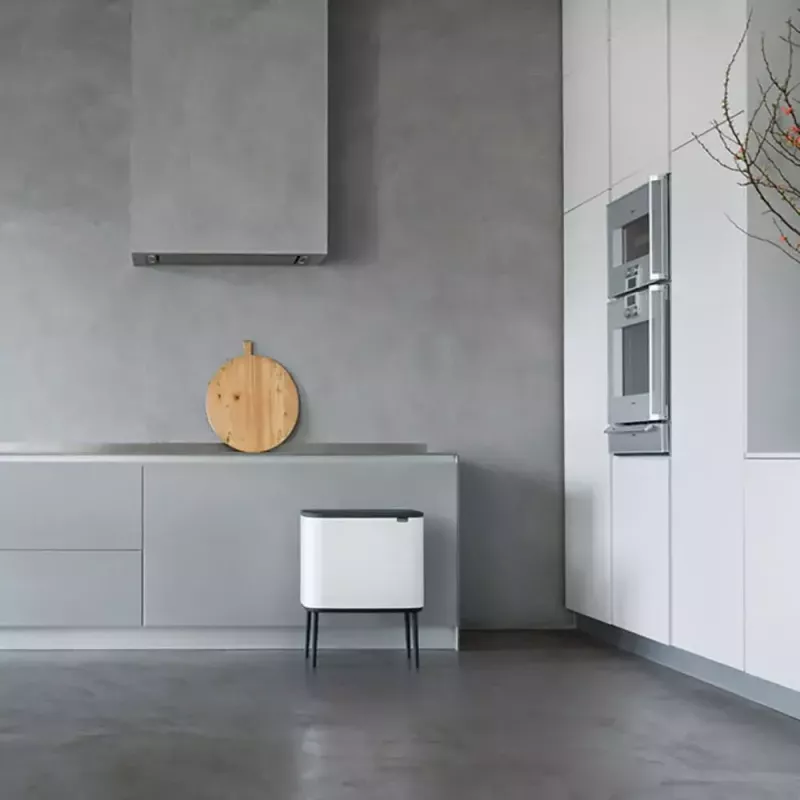 Šiukšliadėžė Brabantia 313547 34L stačiakampė plastikinė balta