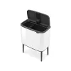 Šiukšliadėžė Brabantia 313547 34L stačiakampė plastikinė balta