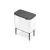 Šiukšliadėžė Brabantia 313547 34L stačiakampė plastikinė balta