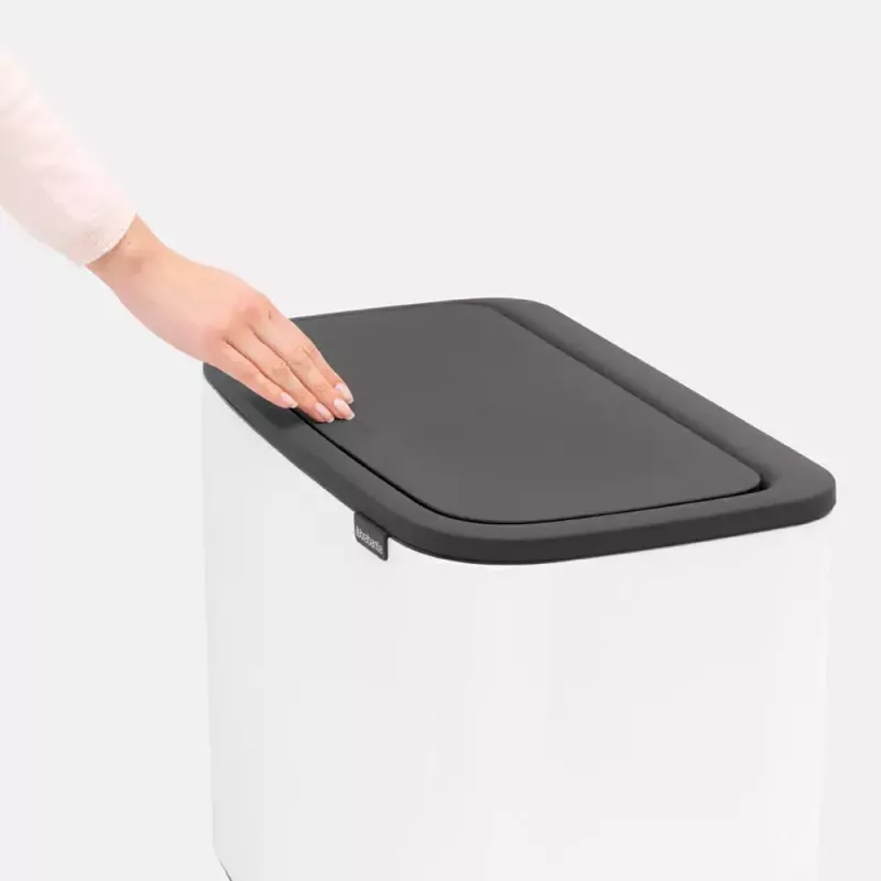 Šiukšliadėžė Brabantia 313547 34L stačiakampė plastikinė balta