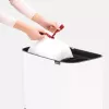 Šiukšliadėžė Brabantia 313547 34L stačiakampė plastikinė balta