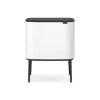 Šiukšliadėžė Brabantia 313547 34L stačiakampė plastikinė balta