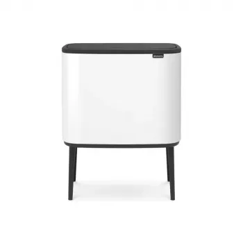 Šiukšliadėžė Brabantia 313547 34L stačiakampė plastikinė balta