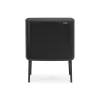 Brabantia 316067 33L stačiakampė šiukšliadėžė iš nerūdijančio plieno, juoda