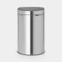 Brabantia Touch Bin Oval Steel 100680 – dviejų skyrių šiukšliadėžė 23+10 l