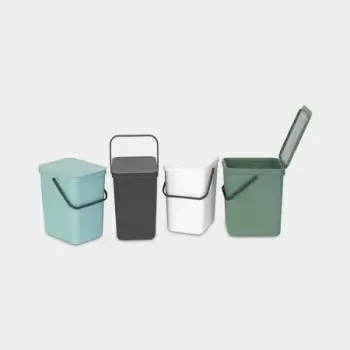 Šiukšliadėžė Brabantia 129940 25L stačiakampė plastikinė pilka