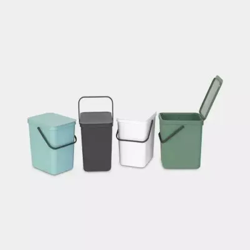 Šiukšliadėžė Brabantia 129940 25L stačiakampė plastikinė pilka