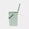 Šiukšliadėžė BRABANTIA Sort & Go 12 L 1 krepšelis Žalia 200×249×351 mm