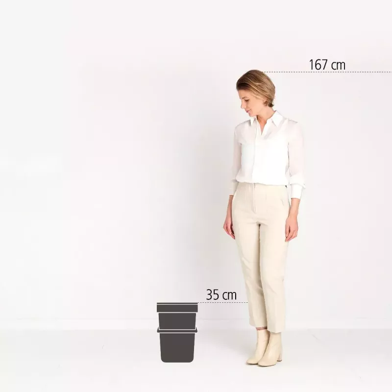 Šiukšliadėžė BRABANTIA Sort & Go 12 L 1 krepšelis Žalia 200×249×351 mm