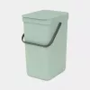 Šiukšliadėžė BRABANTIA Sort & Go 12 L 1 krepšelis Žalia 200×249×351 mm