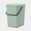 Brabantia Sort & Go 25 L žalias šiukšlių konteineris 265x340x400 mm