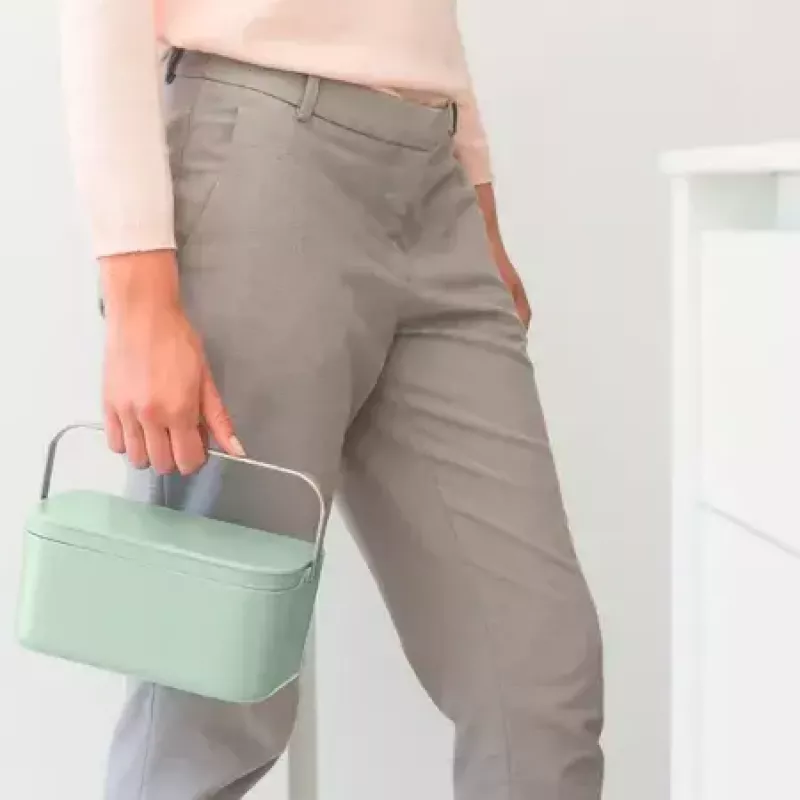 Brabantia 215803 Šiukšliadėžė maisto atliekoms stačiakampė 1,8 L žalia