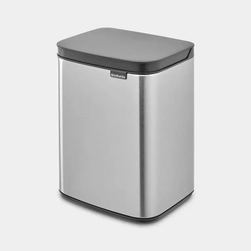 Šiukšliadėžė Brabantia Bo 4 L stačiakampė plieninė juoda 22 28 49