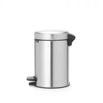 Pedalinis šiukšlių kibiras Brabantia newIcon Round Brushed steel