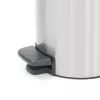 Pedalinis šiukšlių kibiras Brabantia newIcon Round Brushed steel