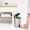 Pedalinis šiukšlių kibiras Brabantia newIcon Round Brushed steel