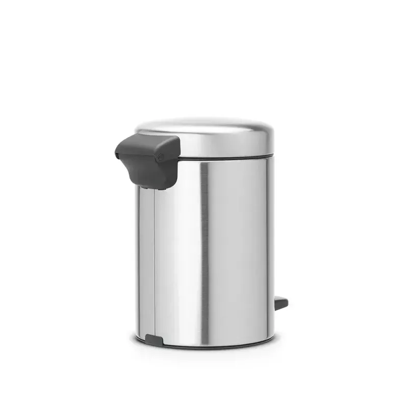 Pedalinis šiukšlių kibiras Brabantia newIcon Round Brushed steel