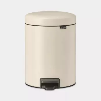 Brabantia NewIcon 5 L apvalus šiukšlių kibiras smėlio spalvos