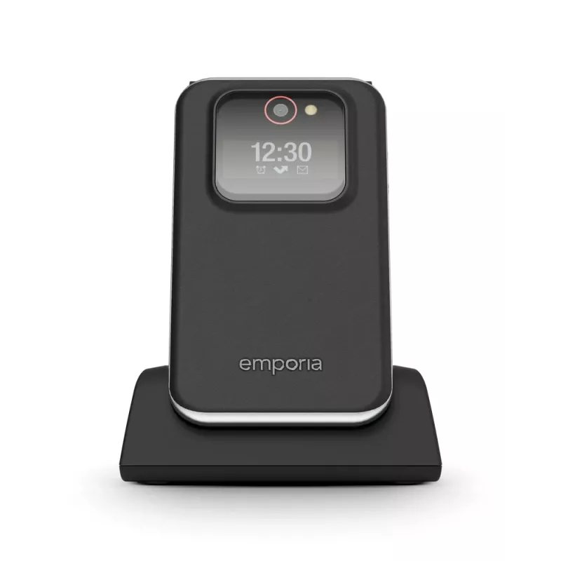 Emporia JOY V228 sulankstomas telefonas 2,8 colio (7,11 cm) 113 g Juodas