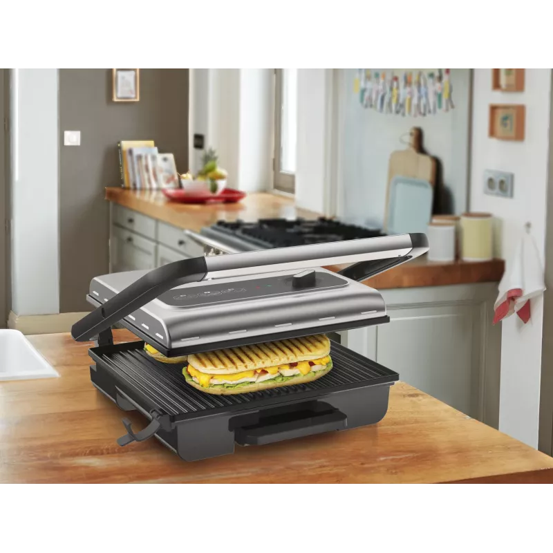 Kontaktinė grilio keptuvė Tefal Inicio GC242D 2000W juoda nerūdijantis plienas
