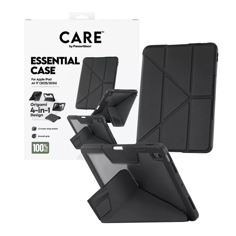Apsauginis dėklas planšetei PanzerGlass TPU Essential Case CR76640 Juodas, skirtas iPad Air