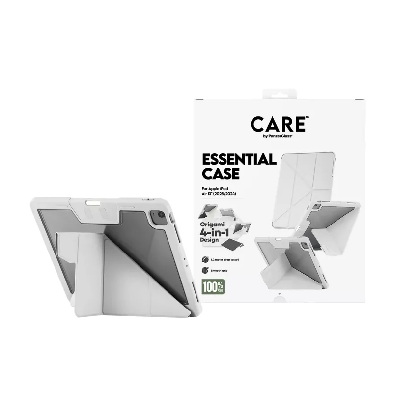 PanzerGlass CARE™ Essential Case šviesiai pilka iPad Air 13 colių (2024–2026)
