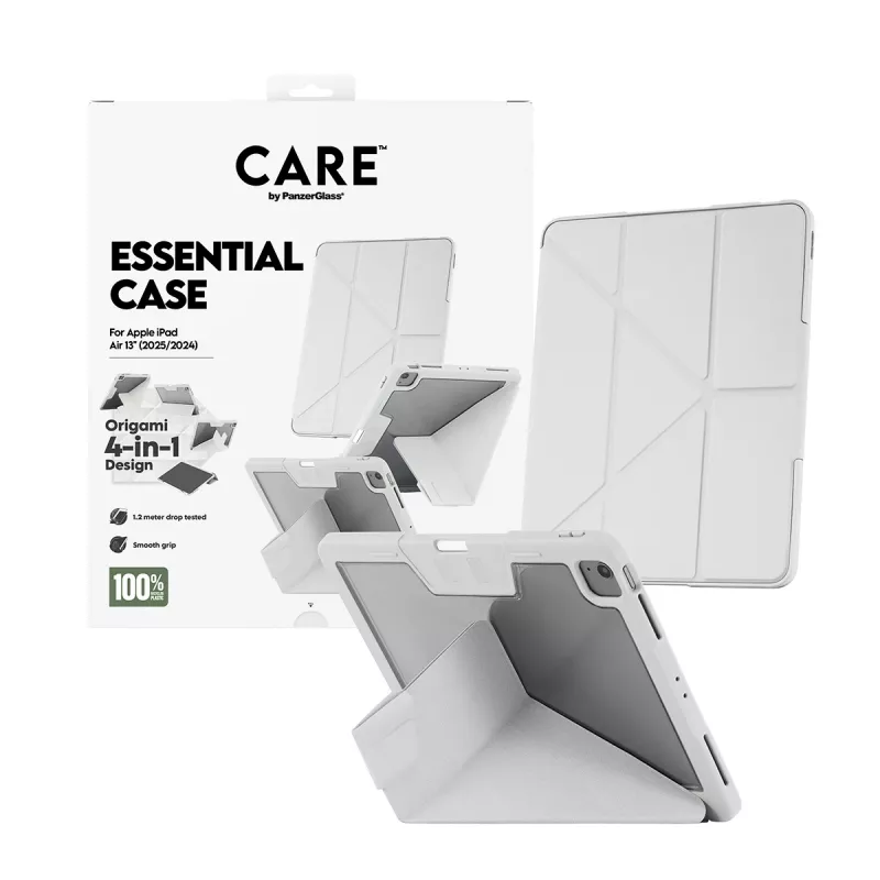 PanzerGlass CARE™ Essential Case šviesiai pilka iPad Air 13 colių (2024–2026)