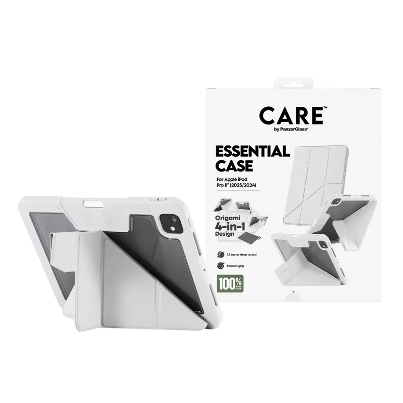 Dėklas PanzerGlass CARE by ® TPU Essential Case pilkas iPad Pro 11 colių (2024–2025)