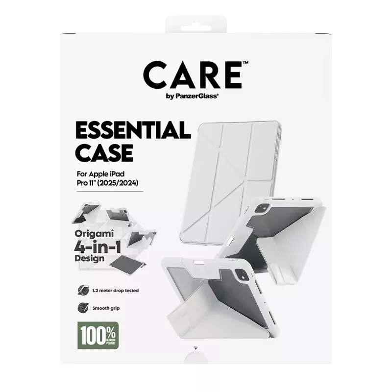 Dėklas PanzerGlass CARE by ® TPU Essential Case pilkas iPad Pro 11 colių (2024–2025)