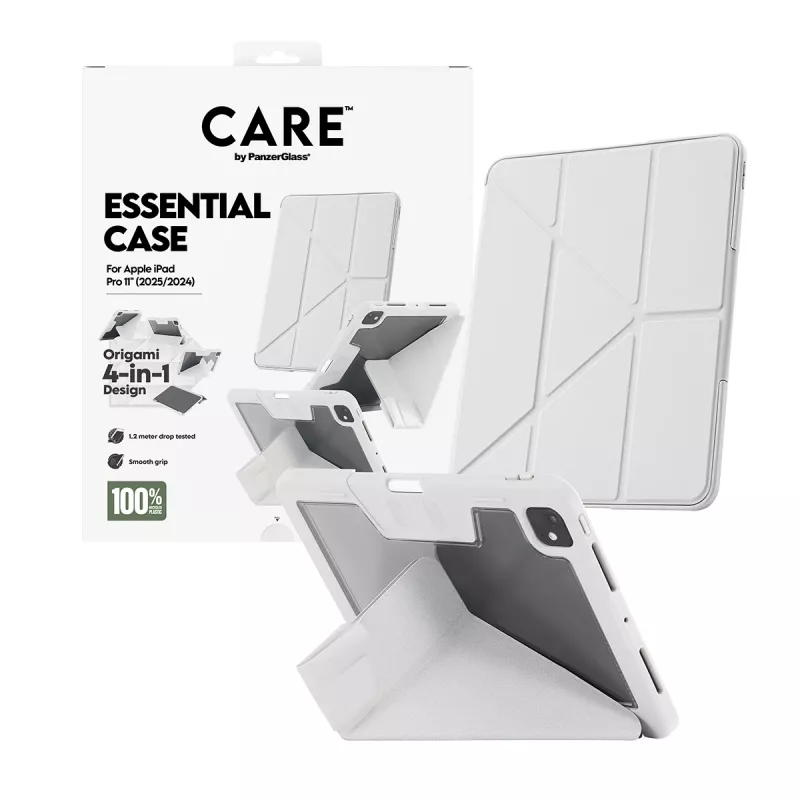 Dėklas PanzerGlass CARE by ® TPU Essential Case pilkas iPad Pro 11 colių (2024–2025)